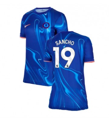 Chelsea Jadon Sancho #19 Primera Equipación Mujer 2024-25 Manga Corta